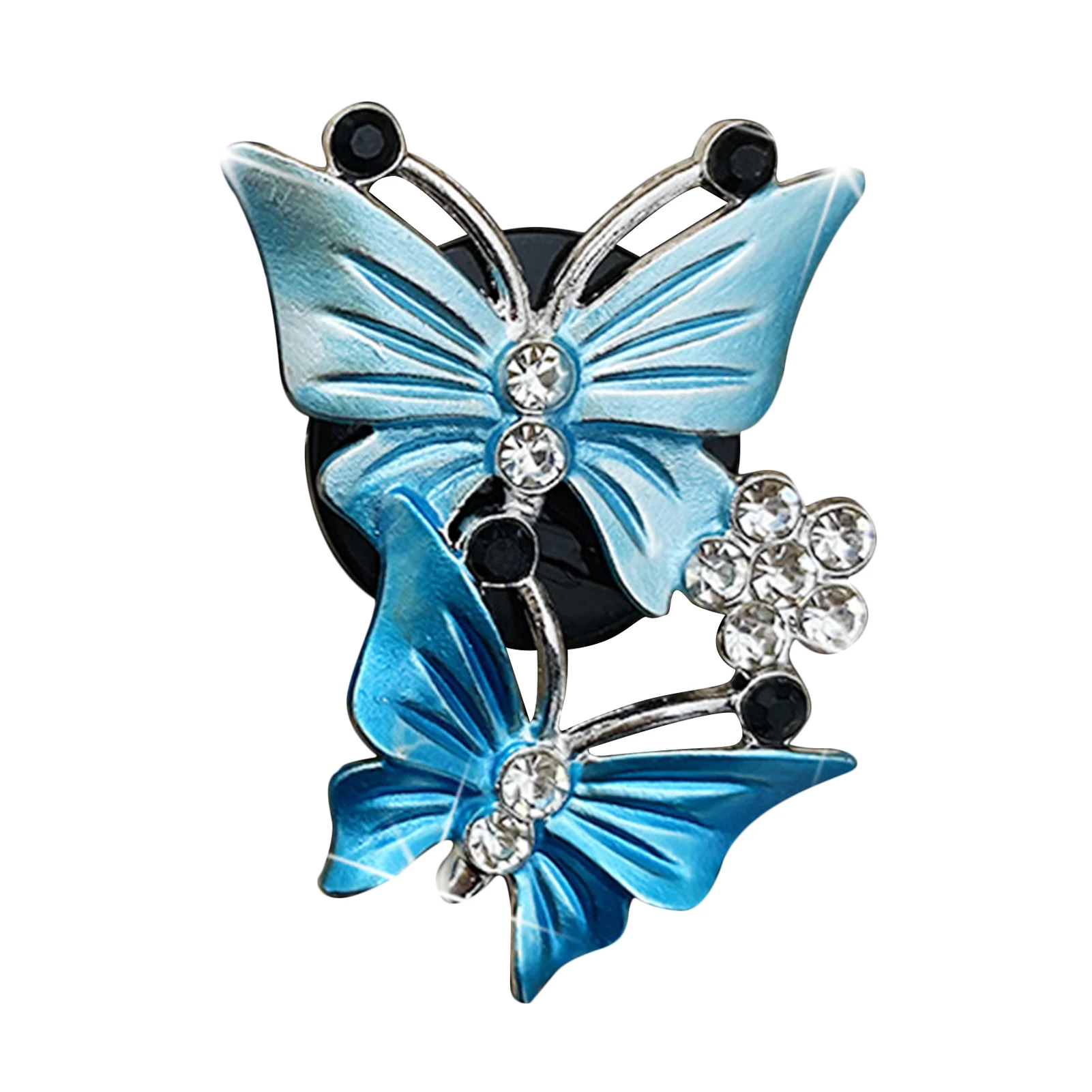 

Car Vent Clips Butterfly Car Perfume Clip Car Air Vent Freshener Perfume Clip Aroma Diffuser Decor Double Butterfly Bling Car