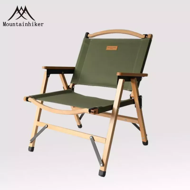 

Обновленный прочный уличный складной стул, портативный кемпинговый стул в форме Луны для релаксации, пикника или домашвечерние, деревянный...