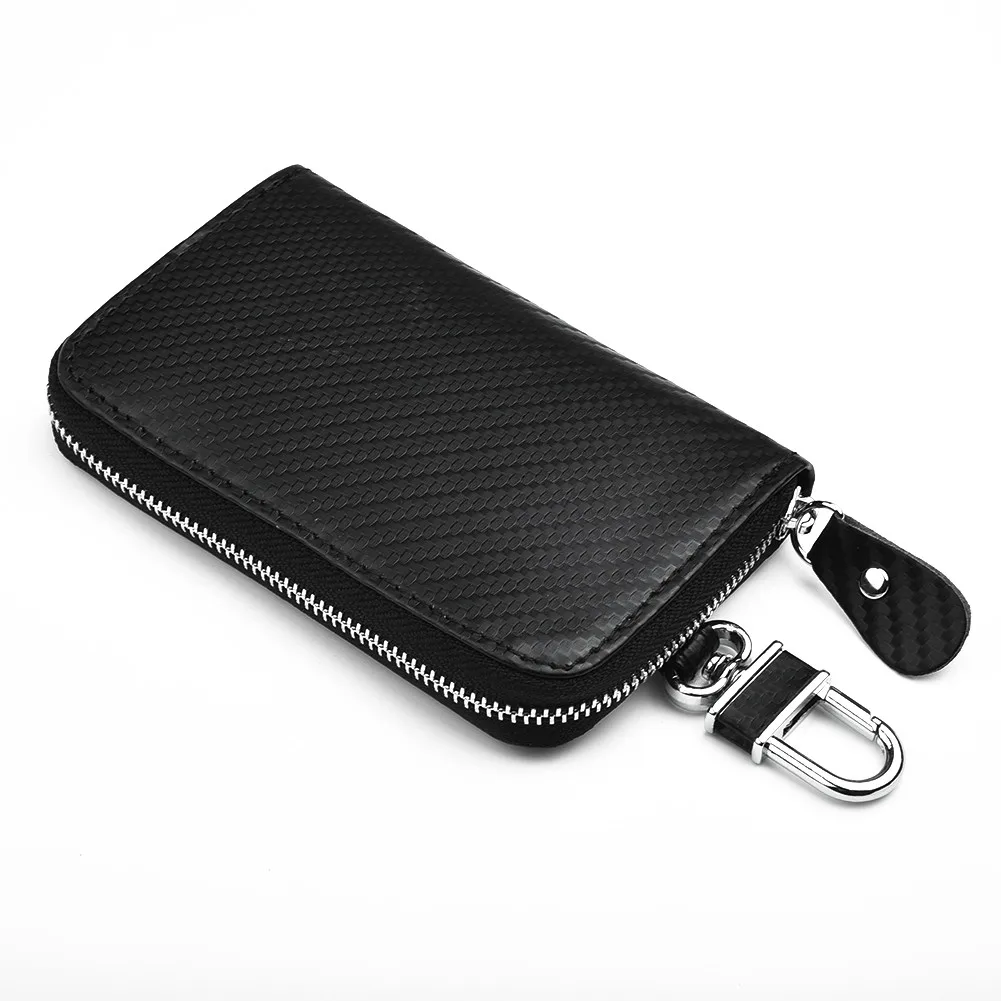 

1 Pcs Key Case RFID 10x6.5x3cm Signal Bag Trim Black Blocking Faraday Key