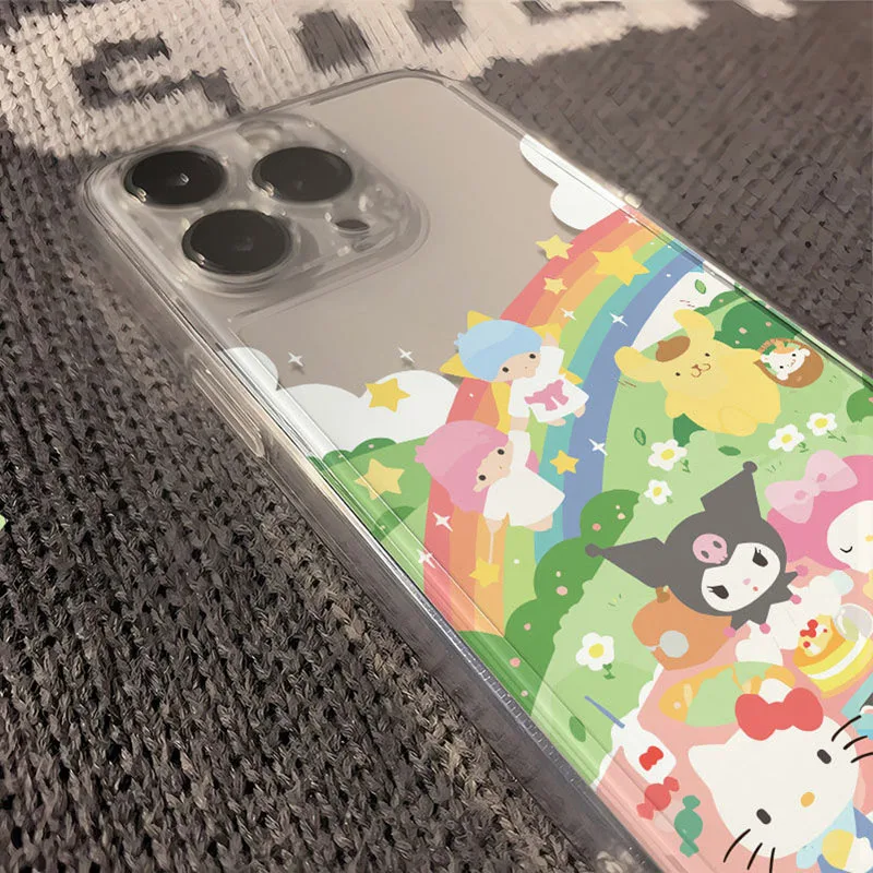 Чехол для телефона Sanrios Kuromi и Friends Xiaomi Redmi Note 13 12 12C 11 10 10C 13C 10s 9s 9A 9T 9C Pro Max 4G