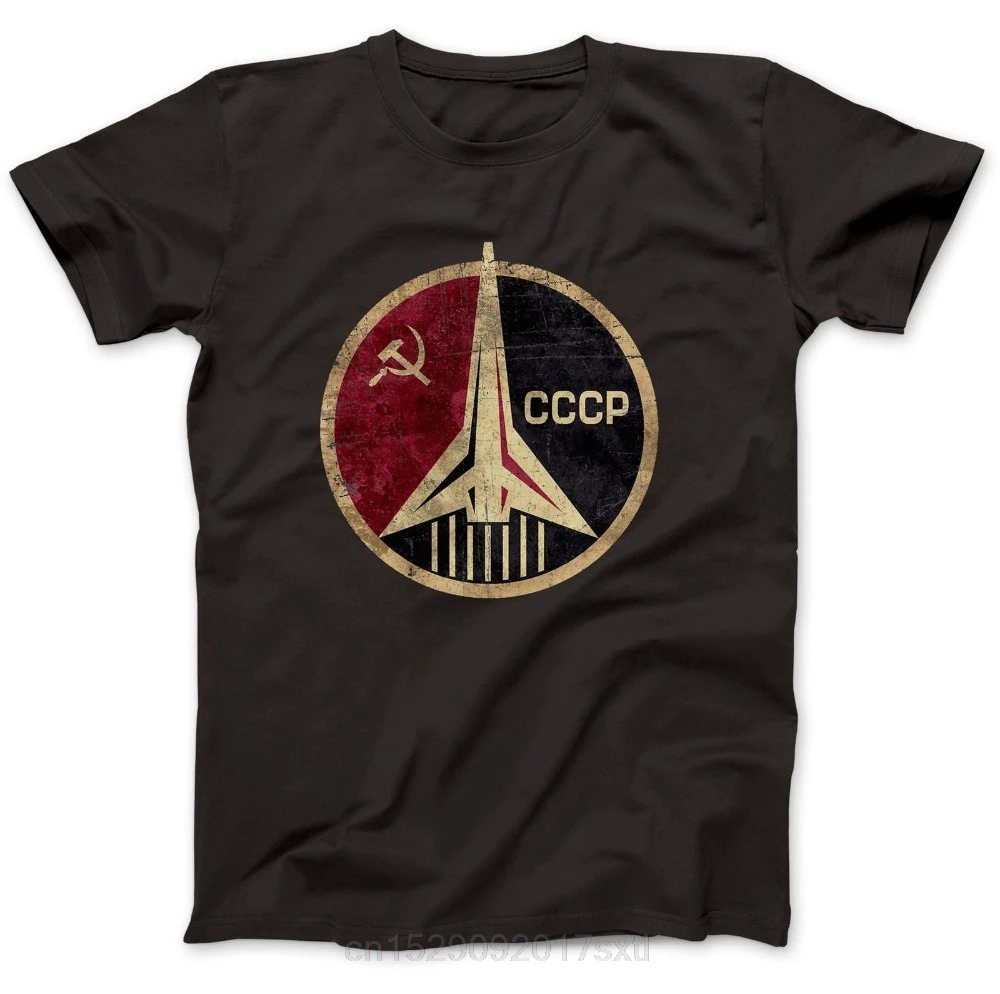 

2020 Summer T Shirt CCCP Russian Soviet USSR T-Shirt 100% Premium Cotton Hammer And Sickle T shirt