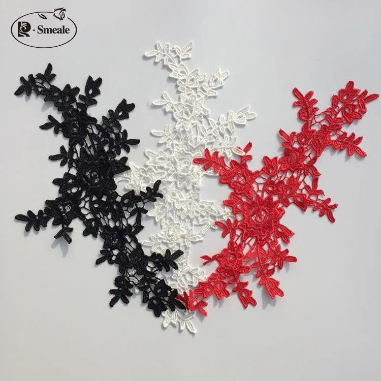 10 шт./лот 3 цвета на выбор растворимые изысканные кружевные DIY свадебные туфли Bridaltiara материалы для украшения свадебного платья RS1959