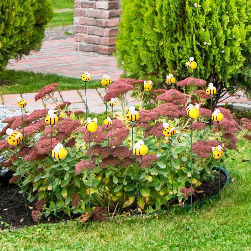 10 Шт. Деревянные Столбы Пчелиный Сад Декоративный Забор Уличный Газонный