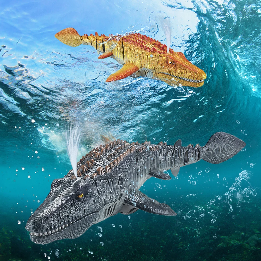 

2.4g remote control simulation Canglong diving toy, water spray swimming pool, bathroom toy