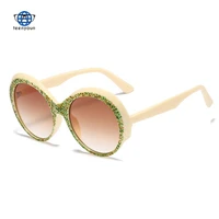 teenyoun 2022 summer new sunglasses luxury brand uv400 ins colorful glasses punk printing retro round sunglasses women