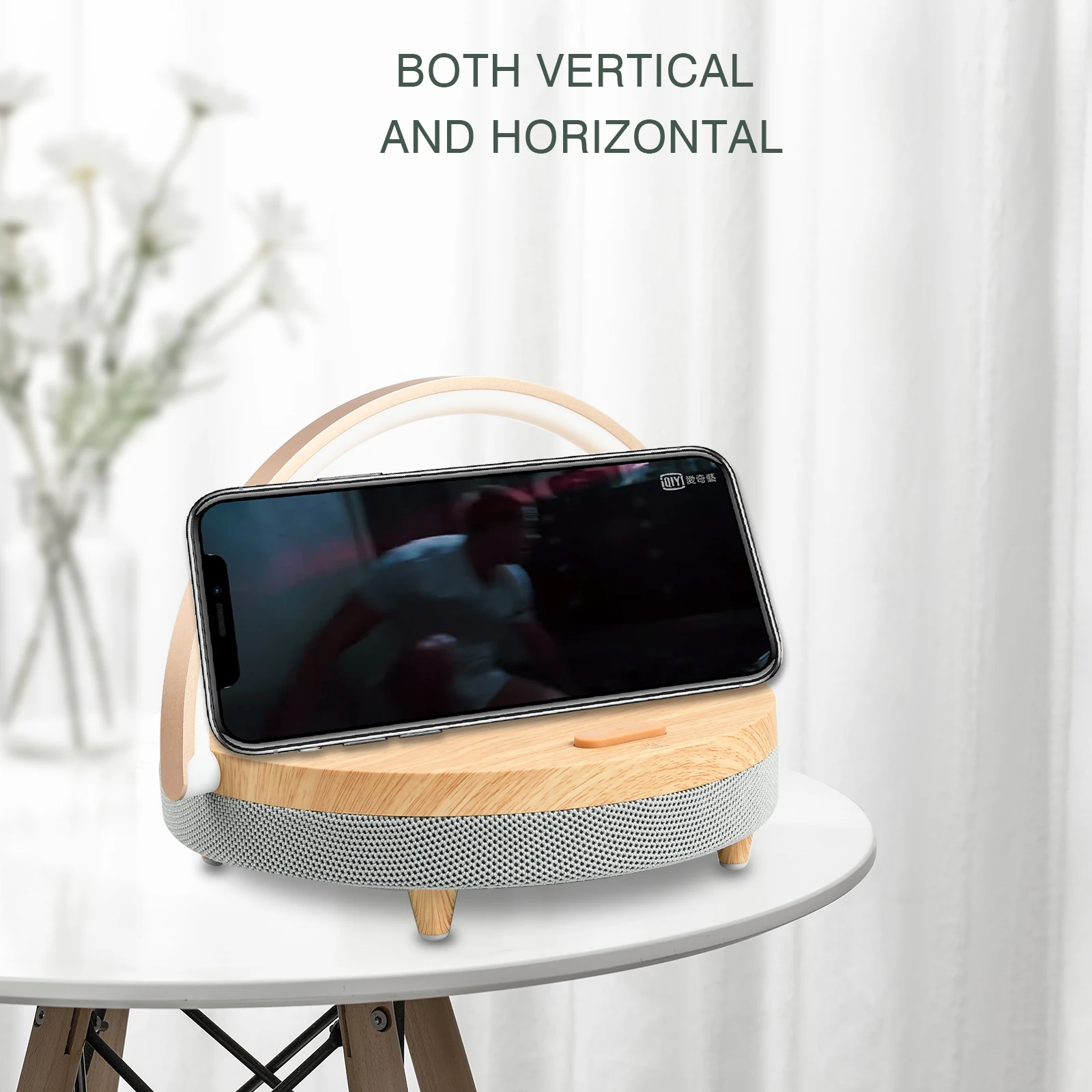 Bluetooth-колонка деревянные беспроводные зарядные устройства светодиодная лампа