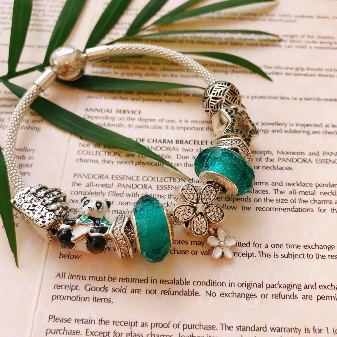 

High Quality 100%925 Sterling Silver Panda Bracelet Fashion Jewelry Wholesale Manufacturers