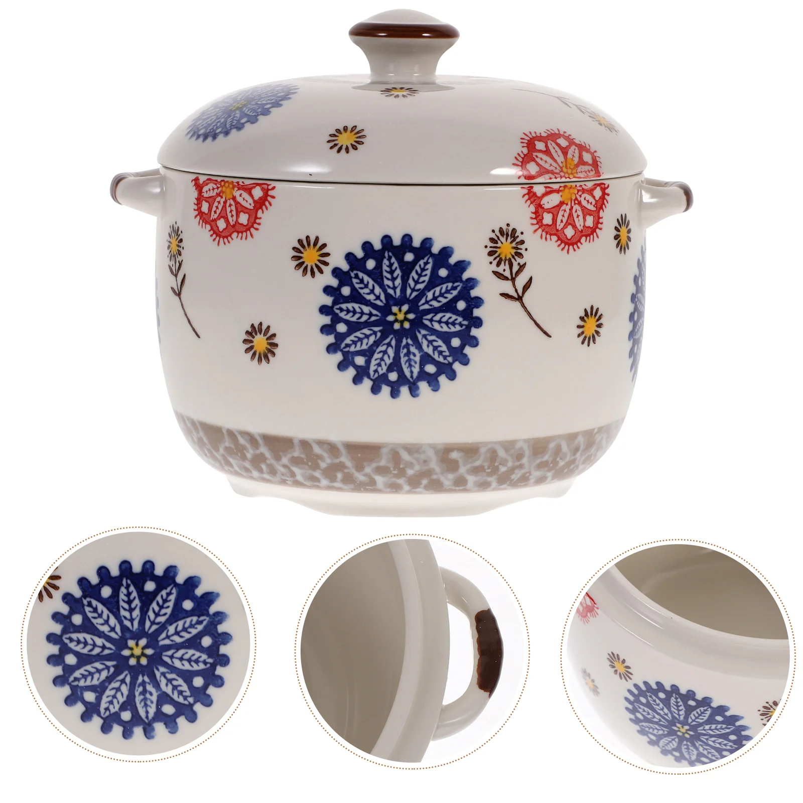 

Bowl Soup Ceramic Stewlid Pot Steaming Stockpot Kitchensteam Cup Japanese