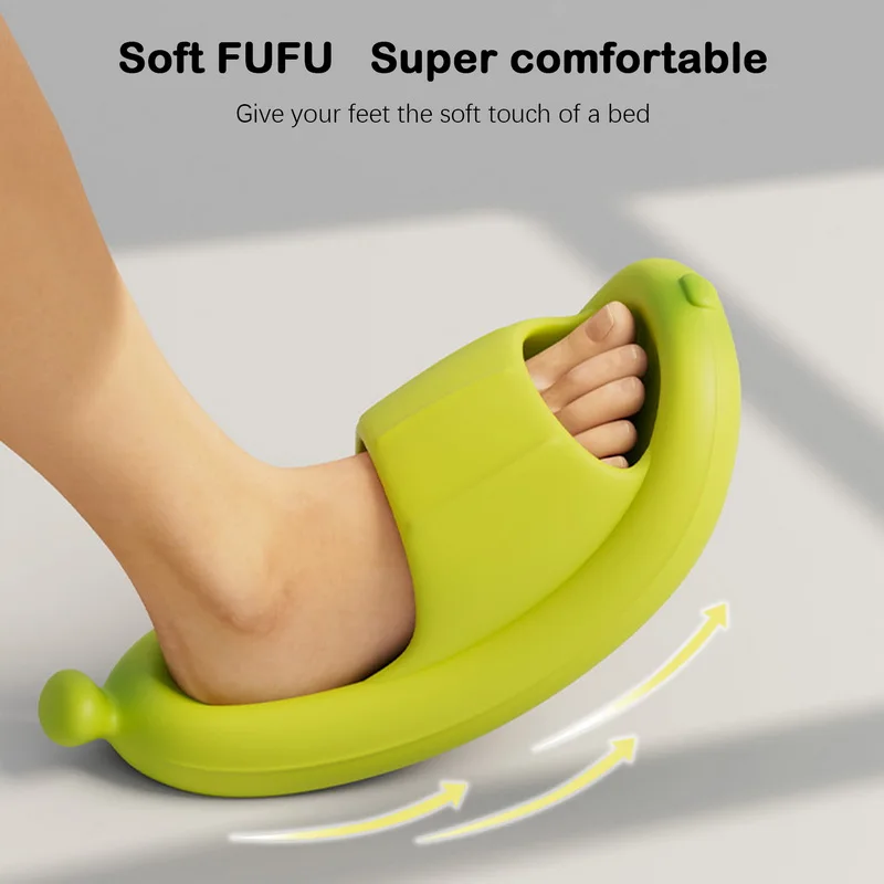 

New Style Summer Slippers Men's Fashion Slippers Solid Color Casual Home Shoes Eva Non-Slip Shoes Womens Beach Banana Slides