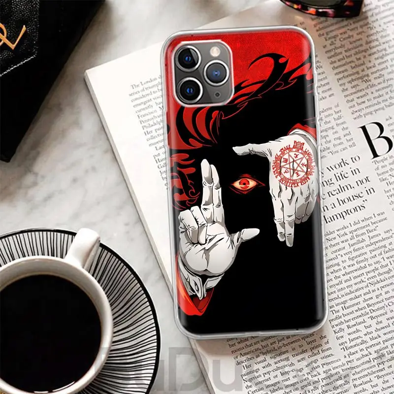 Чехол A-Alucard Hellsing Anime для iPhone 16 15 Pro Max 14 Plus 13 12 Mini 11 Apple Phone Case X XS XR 7 8 + чехол с