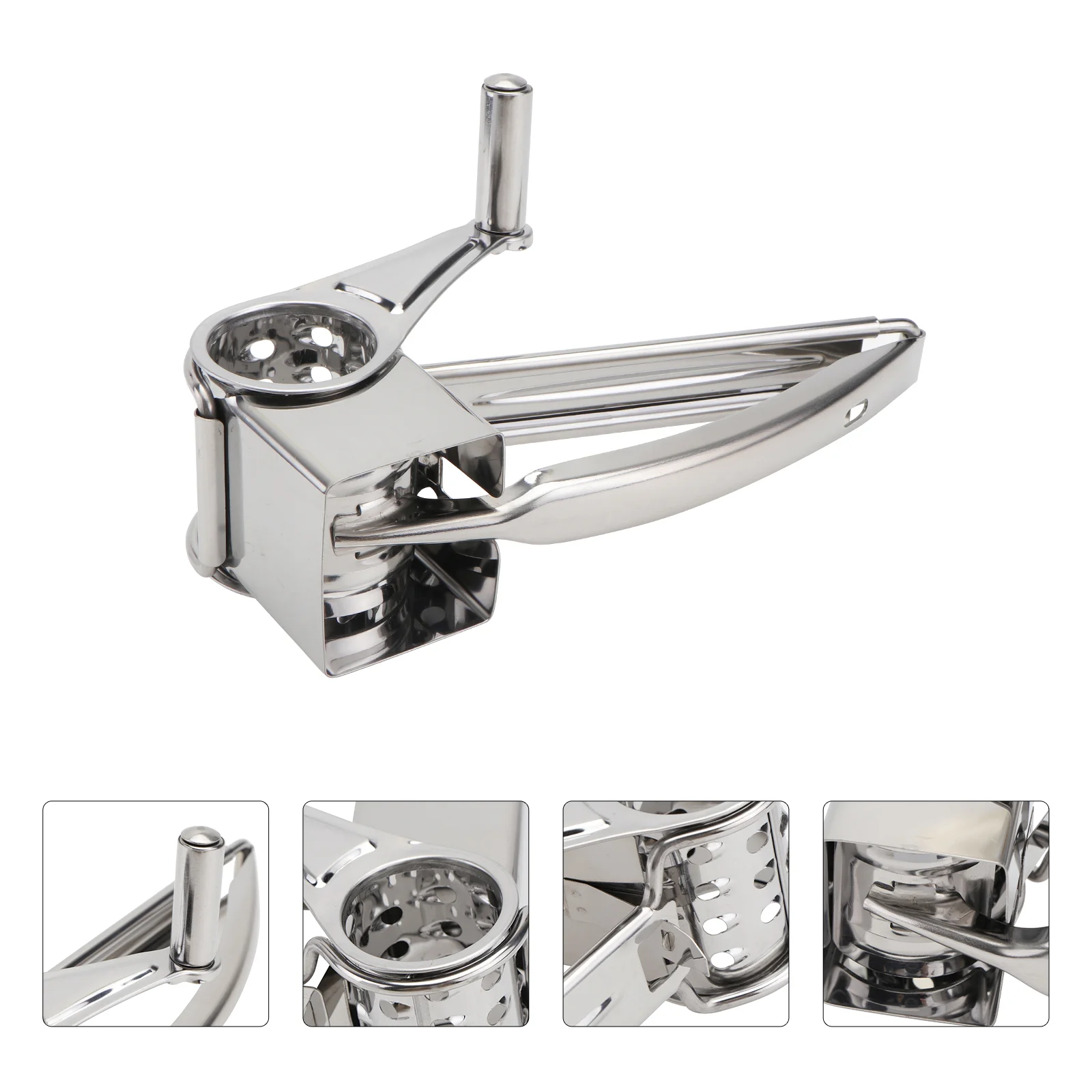 

4 pcs Cheese Grater Set Sharp Stainless Steel Rotary Slicer Cheese Shredder for Restaurant