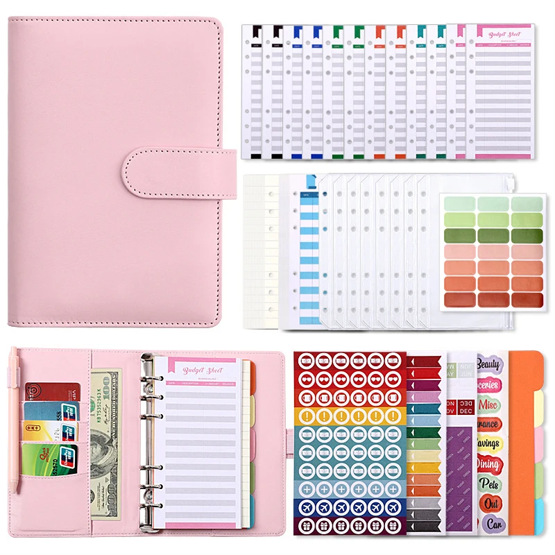 

A6 Loose Leaf Bookkeeping Notebook Creative Budget Financial Planning Ledger