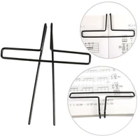 music book metal sheet clip holder musician helper for guitar piano violin accessories practicing reading page holder stand