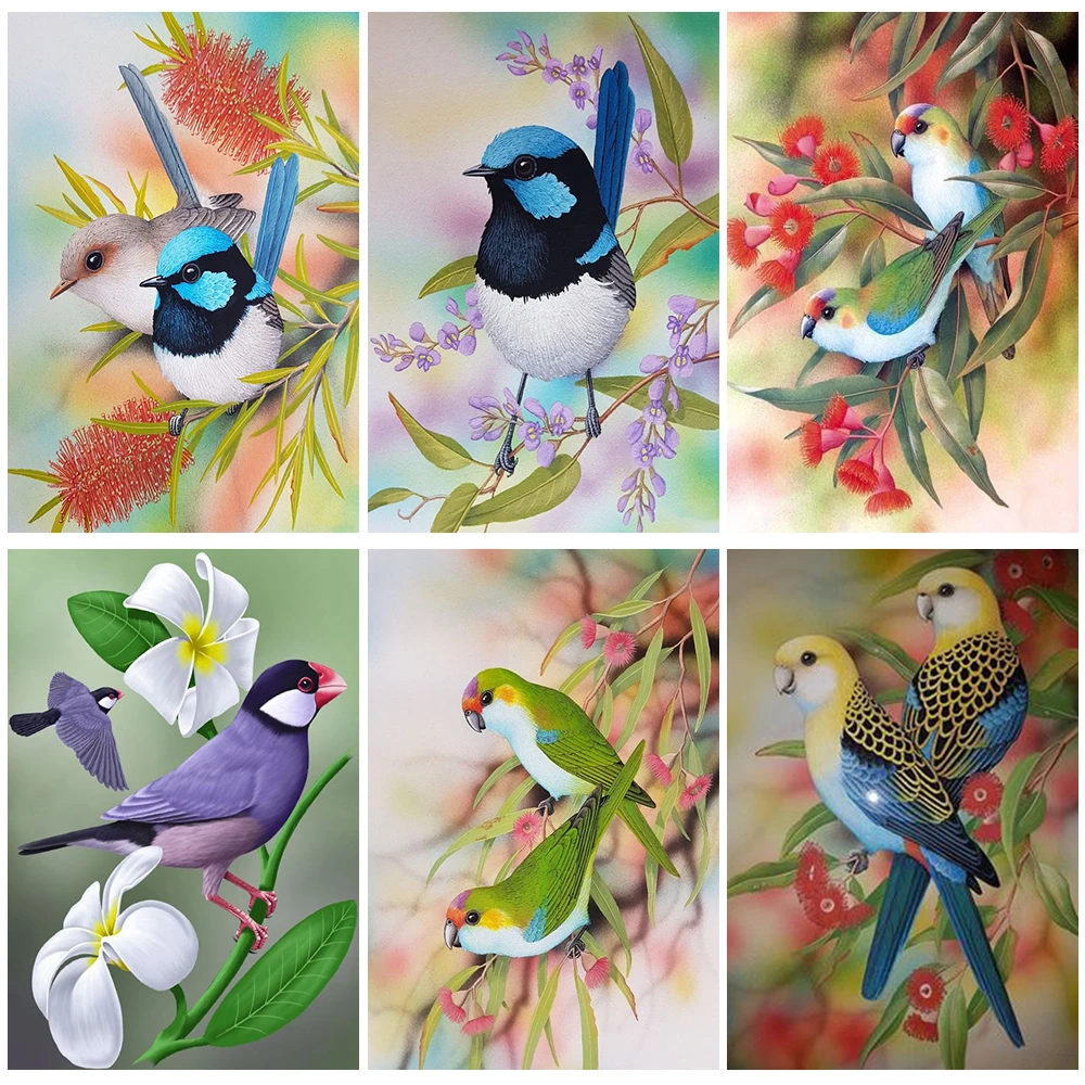 

Miaodu Diamond Painting Bird Cross Stitch Full Round Drill 5D DIY Diamond Embroidery Sale Animal Rhinestone Picture Home Decor