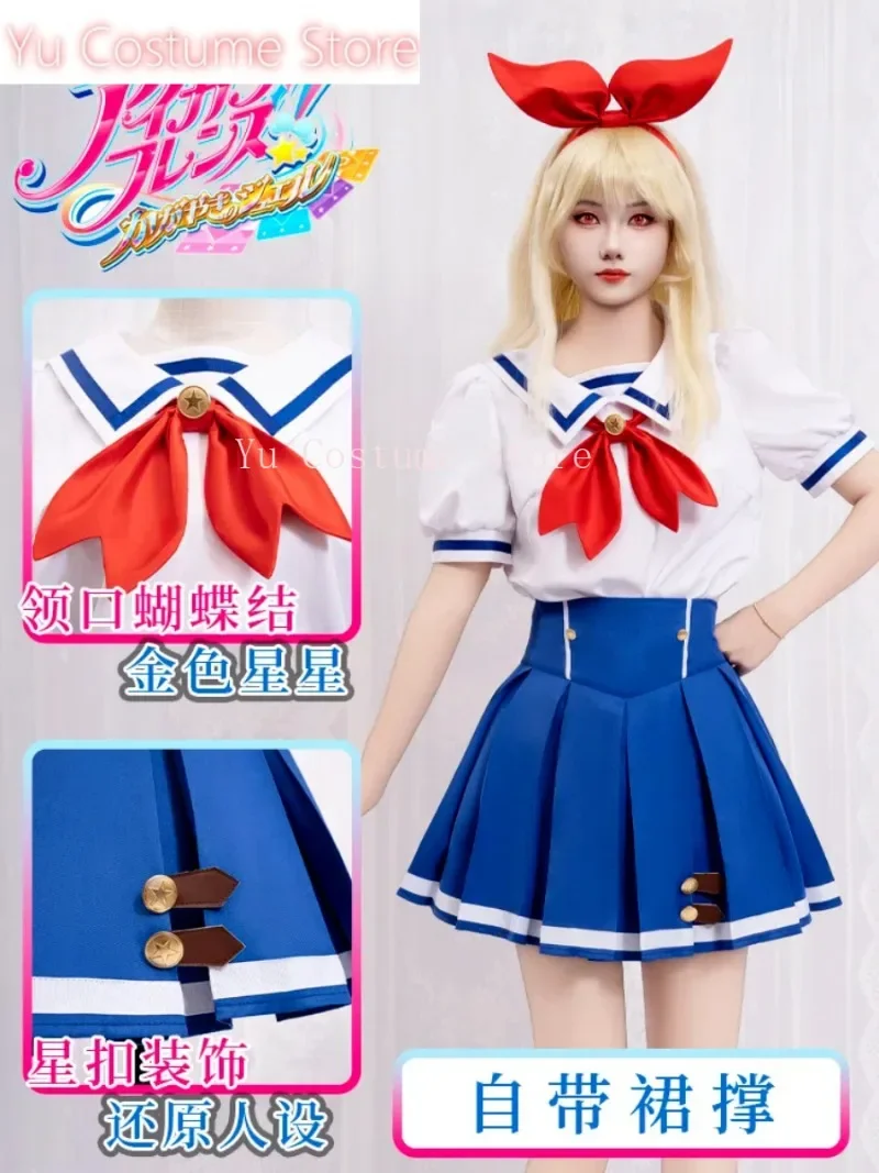 YuCostumeAikatsu! Серия Hoshimiya Ichigo Subdue Косплей Костюм Cos Game Аниме Вечеринка УниформаHallowen Play