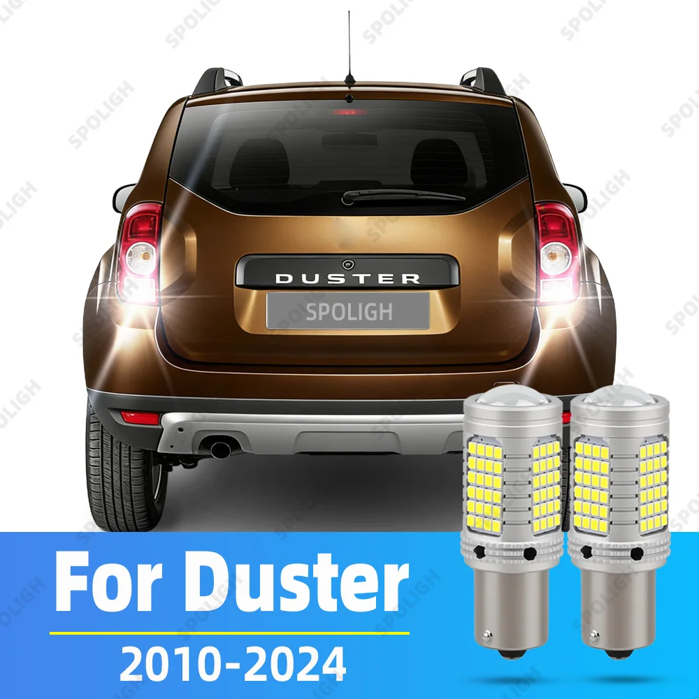 Фото 2 шт. светодиодных фонарей заднего хода для Dacia Duster HS HM PYM PYN VAN, аксессуары 2010-2019, 2020, 2021, 2022, 2023, 2024, лампа заднего хода №1