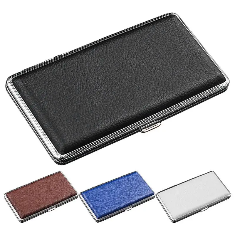 

Cigarettes Holder Box Extended PU Leather Cigarettes Storage Container Reusable Portable Cigarette Case Smoking Accessories