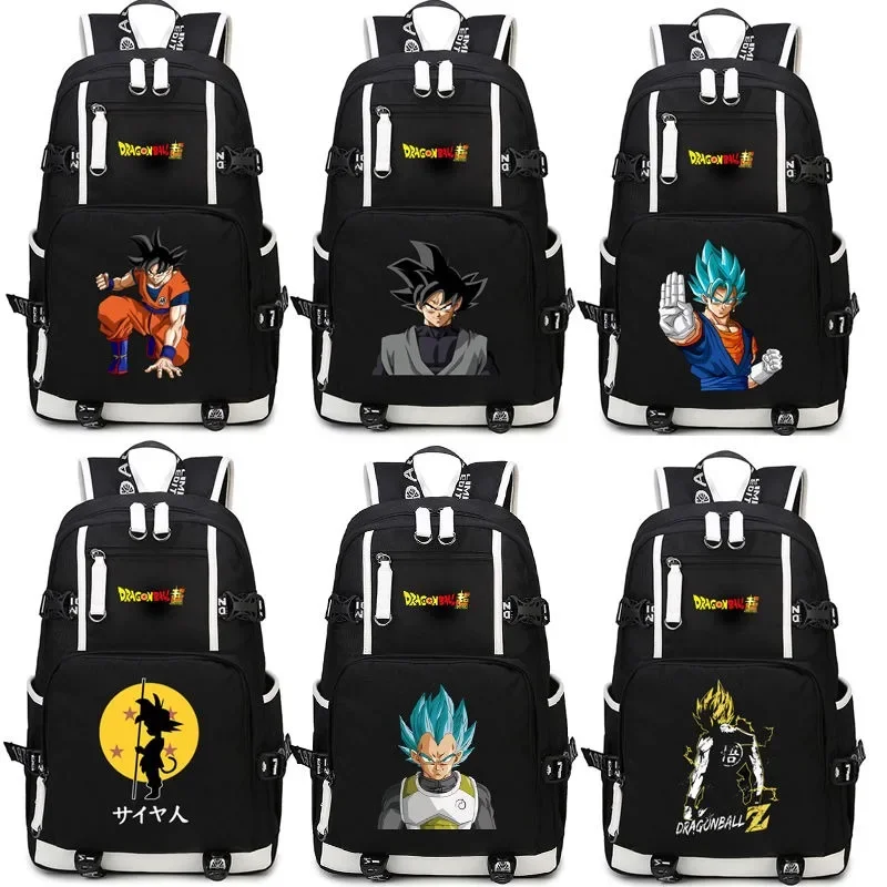 

Dragon Ball School Bag Monkey King Super Saiyan Vegeta Backpack Anime Peripherals Shoulders Outdoor Bag Beautiful Fashion
