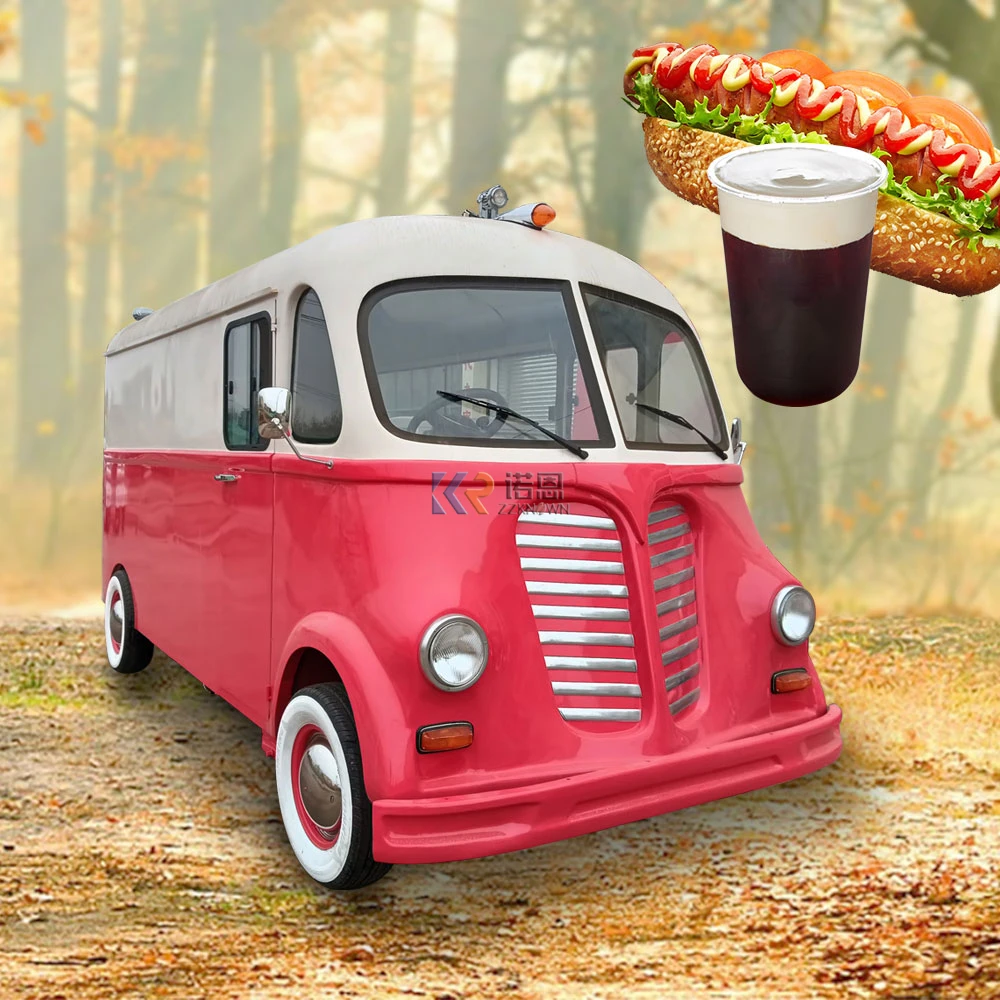 

OEM Hot Sale Street Electric Food Cart Snack Ice Cream Trucks Hot Dog Vans Color Mobile Food Car For Sale to Europe