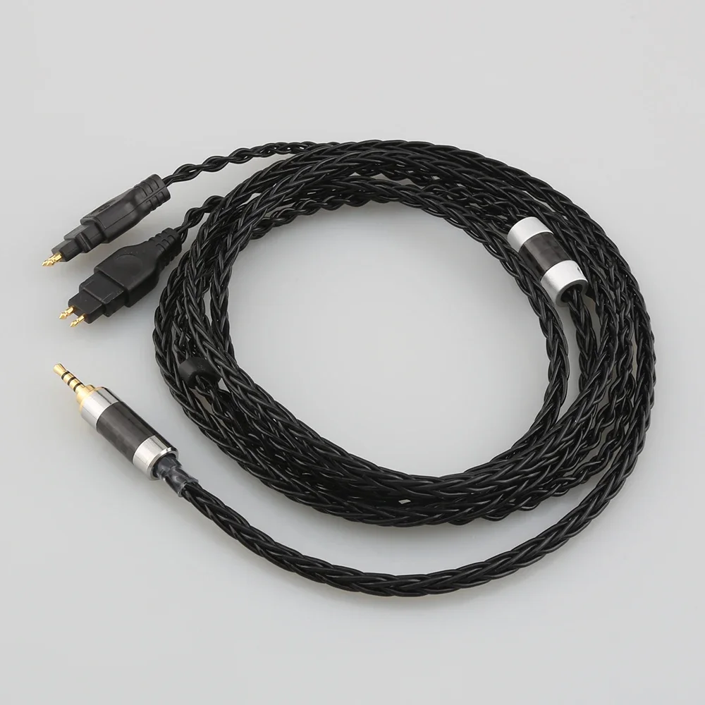 HiFi 2 5/3 5/4 4 XLR 8-ядерный балансный чистый посеребренный кабель для наушников Sennheiser