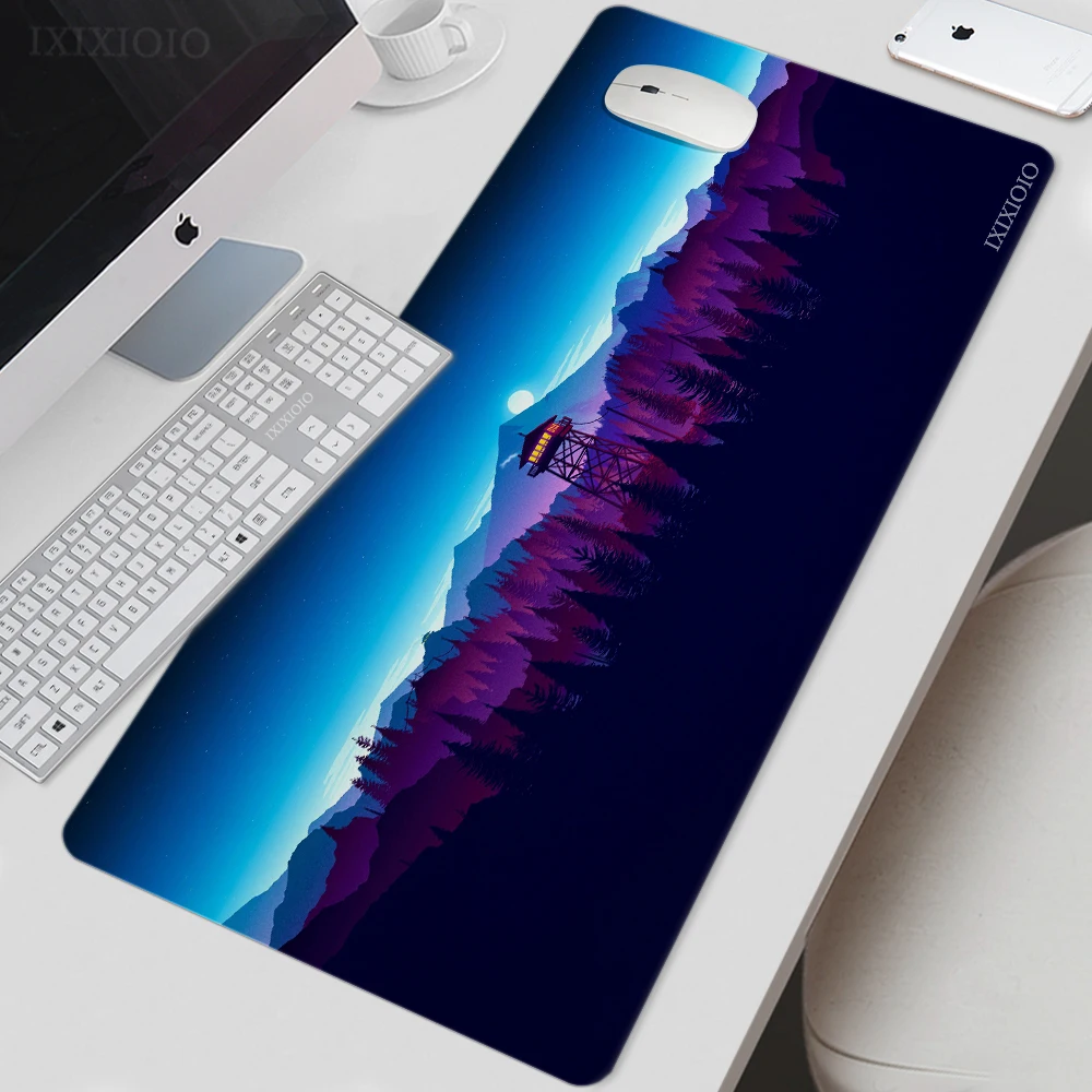 Коврик для мыши Deep Forest Firewatch XL HD, игровой коврик для мыши под заказ XXL, офисный нескользящий коврик из натурального каучука