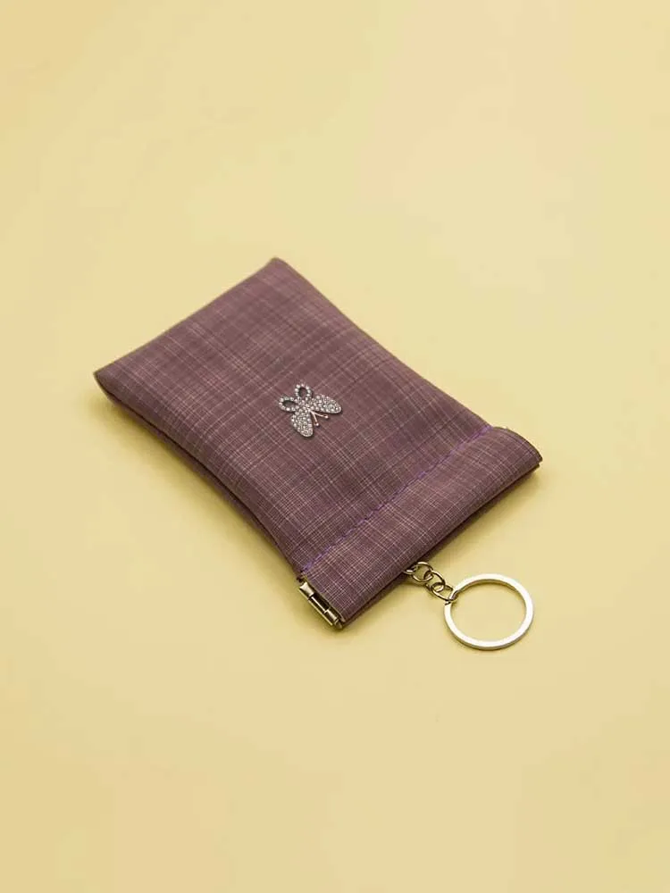 Кошельки для ключей устойчивые к царапинам из ПУ кожи хранения монет Золотой