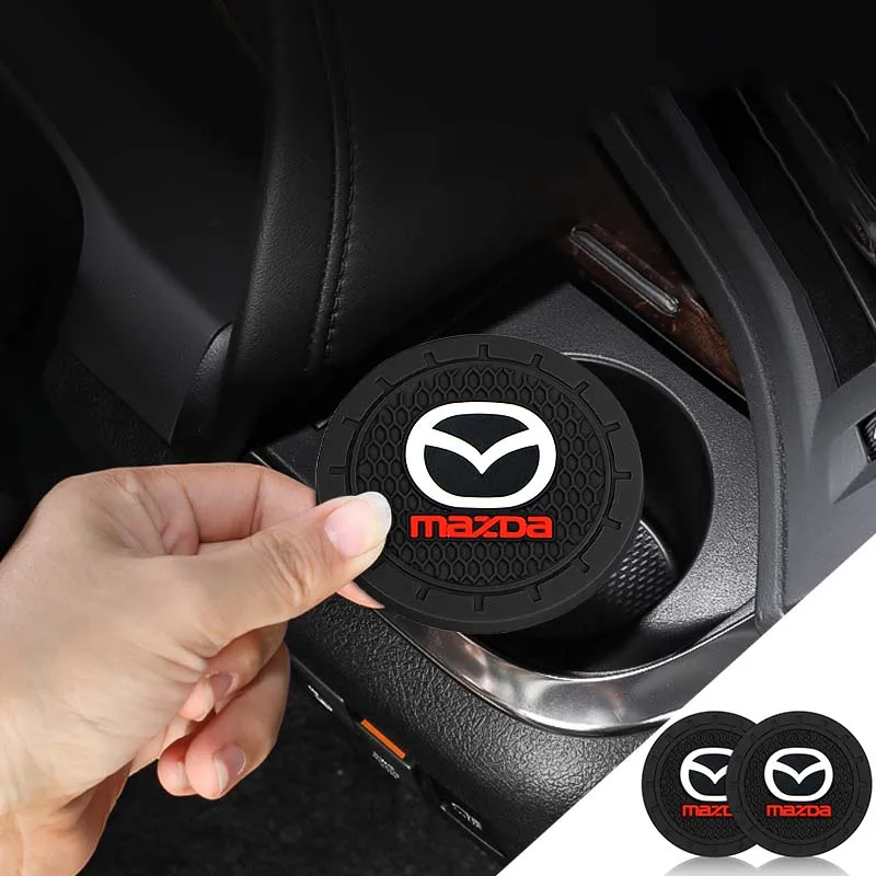 

1/2PCS Car Honeycomb Silicone Coaster Water Cup Holder Mat Decoration Pad Accessories for Mazda CX-5 CX-7 CX-8 CX-9 Atenza Axela