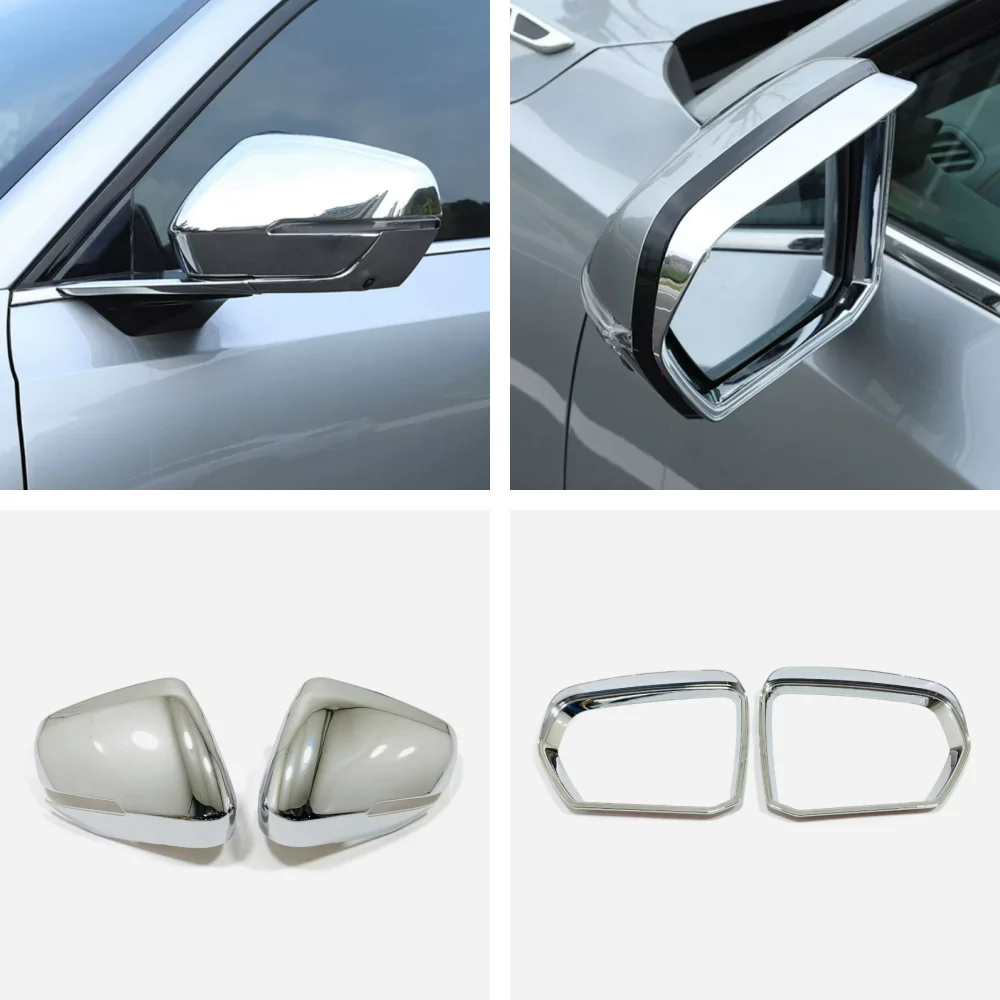 

Для Trumpchi GAC GS8 Master Edition 2022 2023, внешние аксессуары, хромированное зеркало заднего вида из АБС-пластика, защитная накладка от дождя