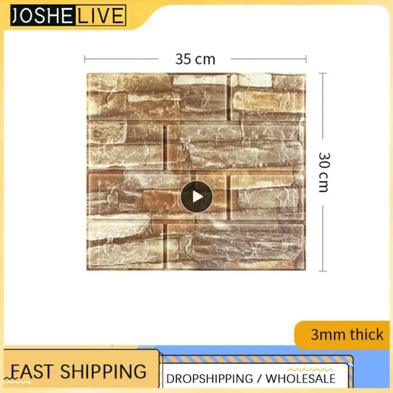 

1~30PCS Home Self Adhesive Wallpaper Waterproof 3D Brick Wall Panel Living Room Brick Stickers Bedroom Kid Brick Wall Papers