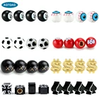 AQTQAQ 4 шт.компл. универсальные велосипедные мотоциклетные автомобильные шины детские пылезащитные колпачки для стержней клапана колпачки для клапанов в поперечном стиле крышки клапанов