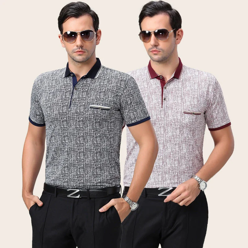 

Рубашки-поло для взрослых мужчин подарок на день отца повседневные деловые топы летние аксессуары для папы