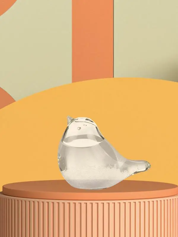 

Storm Glass Weather Station Craft Bird Shape Barometer Bottles Table Decoration Weather Predicting Globe Storm Glass Cloud