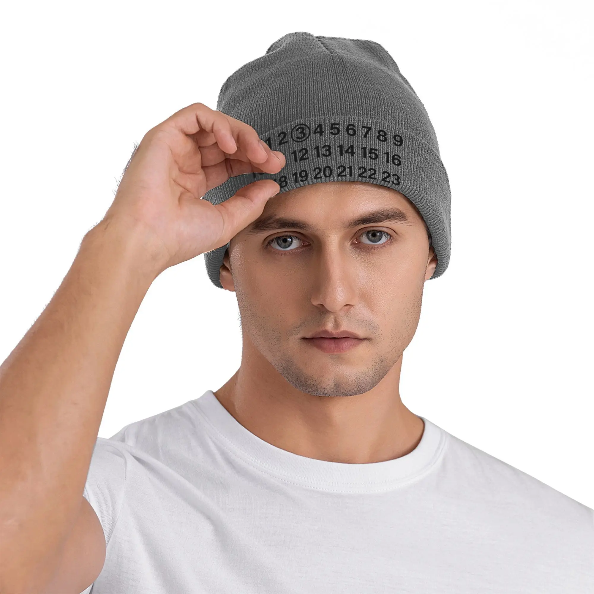 Капот с буквенным принтом Margielaes на заказ вязаная шапка в стиле хип-хоп для мужчин