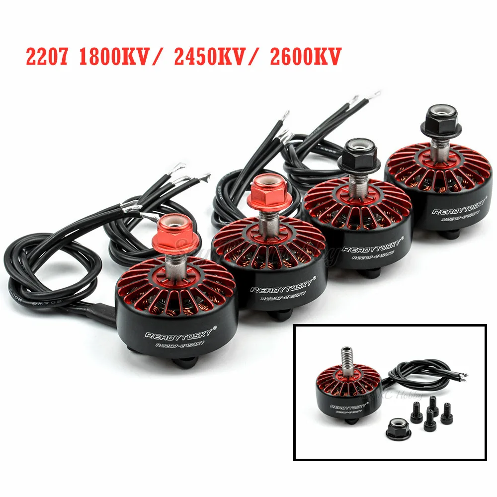 R2207 2207 кв кВ RC FPV гоночный Дрон Квадрокоптер моторы часть 2-6S бесщеточный двигатель