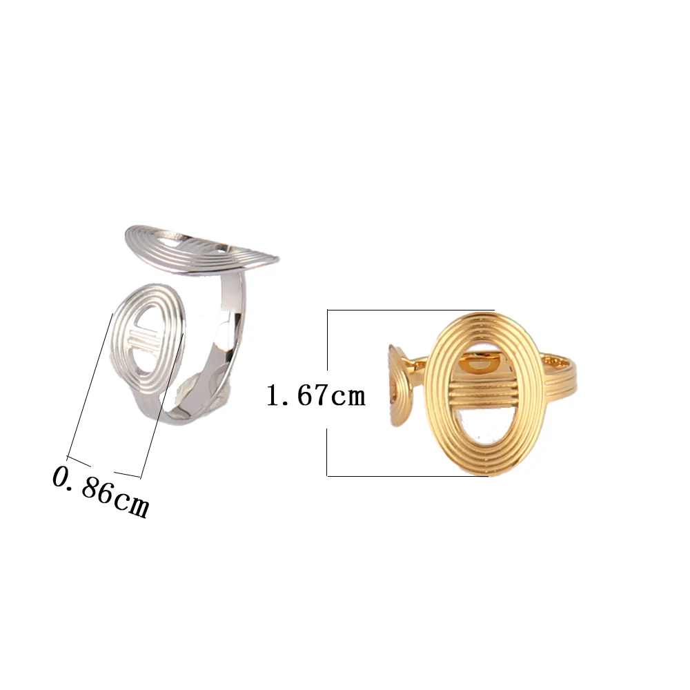 Кольца из нержавеющей стали для женщин кольца в стиле ретро с подвесками простые