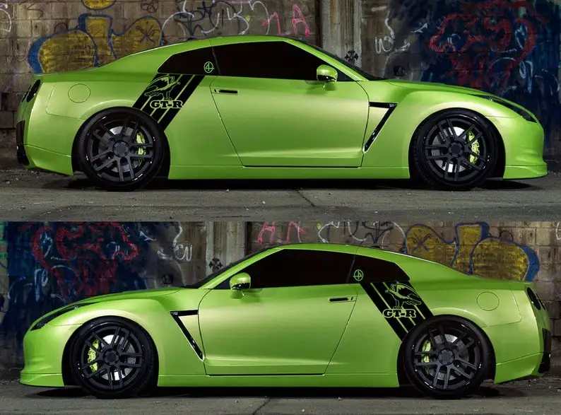 

Stripe Decal Graphic stickers Kit Compatible with Nissan GT-R