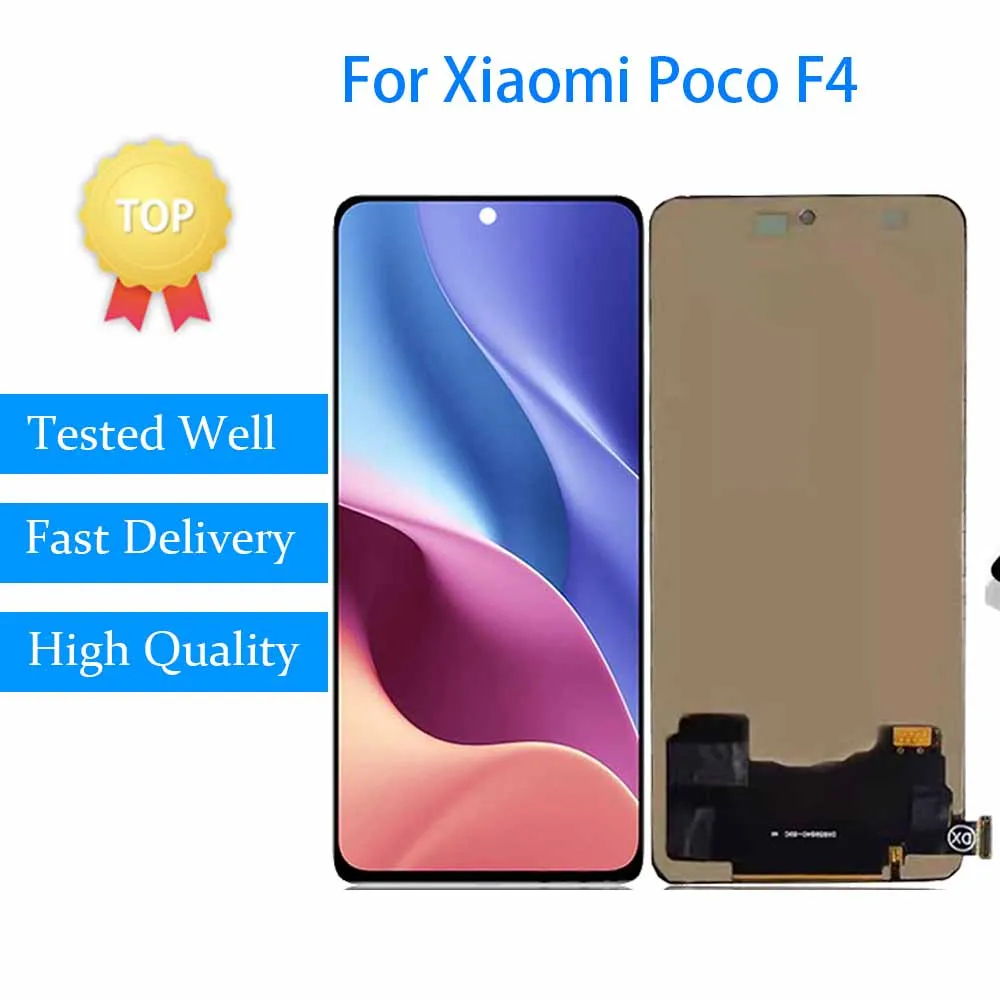 

6.67'' Original For Xiaomi Poco F4 PocoF4 LCD Display Touch Screen replacement With frame Panel