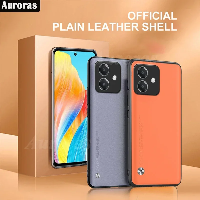 Чехол для OPPO A40 A60 A80 4G/5G деловой однотонный чехол из искусственной кожи мягкий