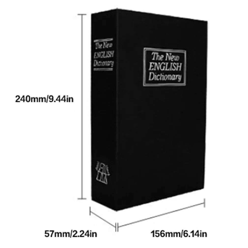 

Modern Simulation Dictionary Secret Book Hidden Security Safety Lock Cash Money Jewelry Cabinet Size Book Case Storage Box