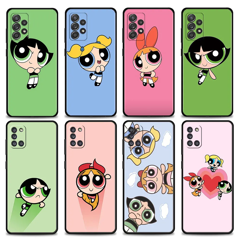

Powerpuff Girls Rainbow Style Phone Case For Samsung Galaxy A12 A51 A71 A31 A13 A11 A01 A72 A52 A32 A22 A52s A21s A02s A02 Shell