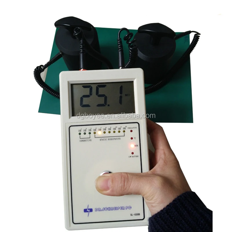 

Новинка, светодиодный дисплей, антистатический электростатический тестер поверхностного сопротивления ESD