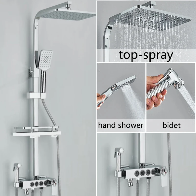 

Смеситель для душа Wanmivezlo Black Gold Brass