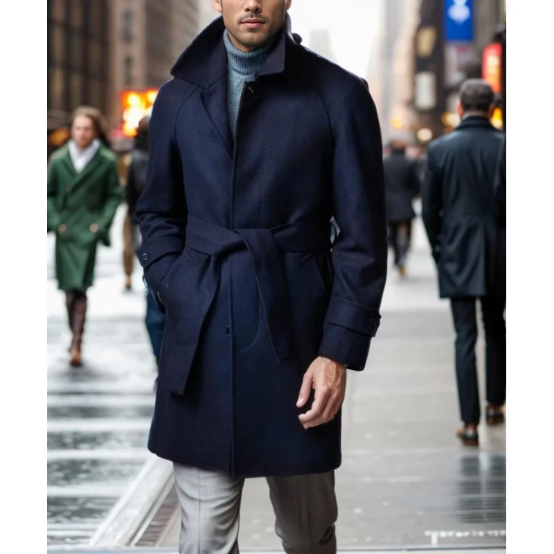 Мужской шерстяной комбинезонМужской качественный ремень с лацканами Модное