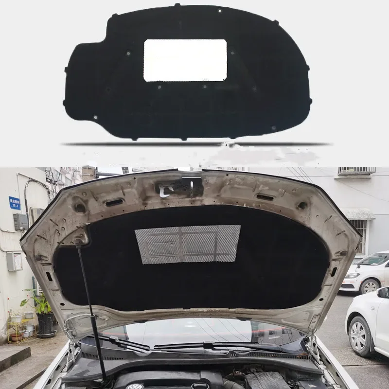 Car Engine Hood Sound Heat Fire Insulation Cotton Pad Soundproof Mat Cover Foam for Volkswagen VW Golf 5/Jetta 2006-2011
