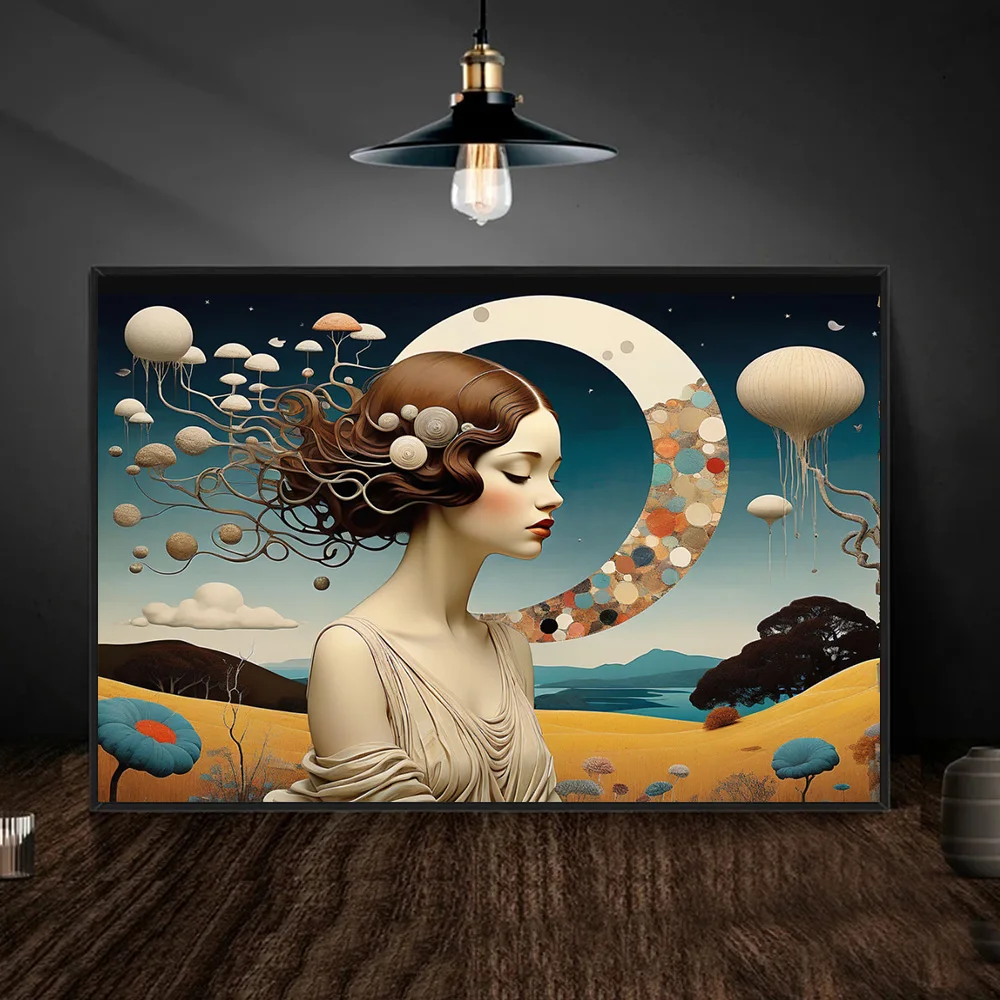 Искусство мечты Surreal искусство искусственное зрение Цветочное дерево фотообои