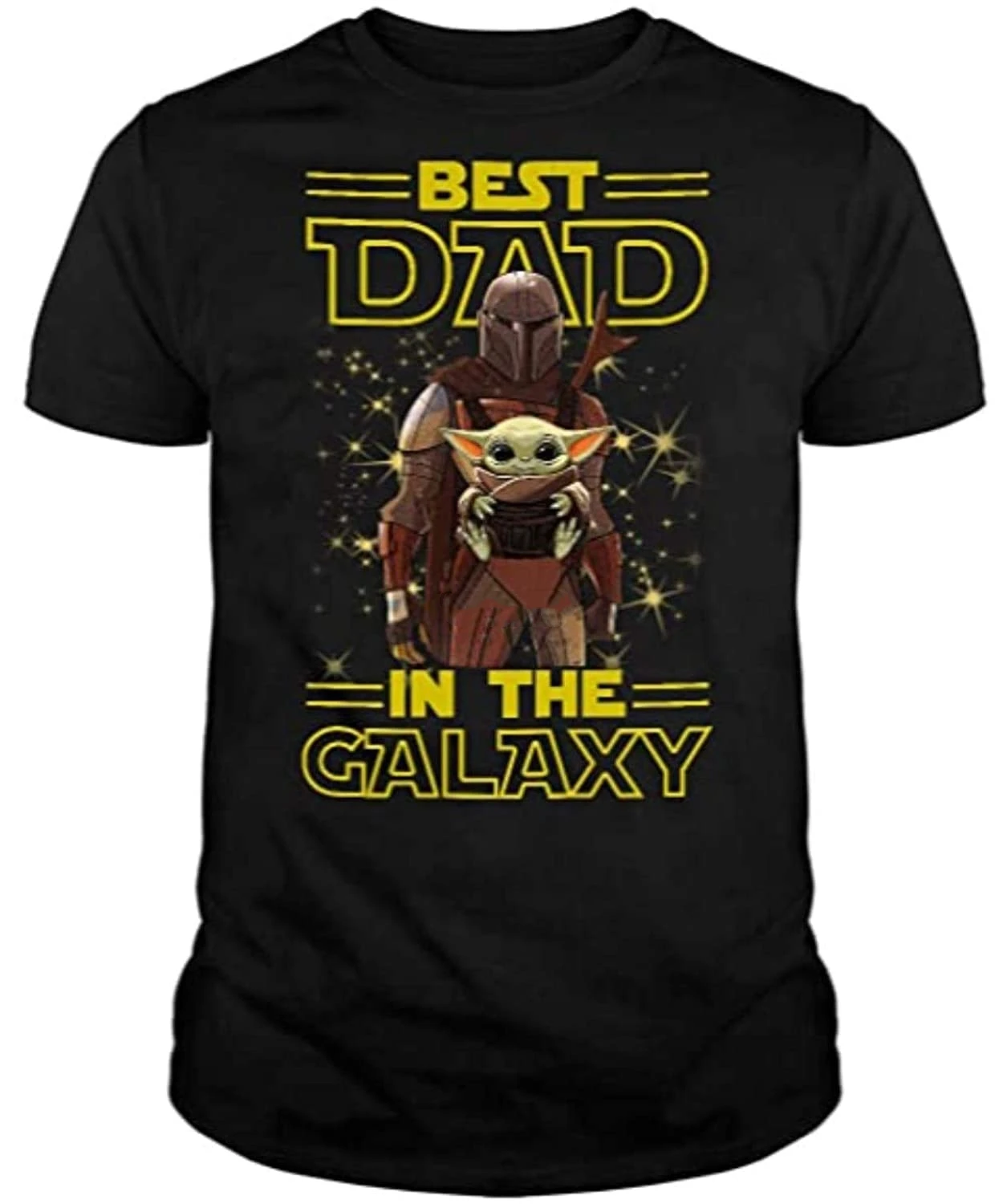

Best Dad In Galaxy Funny Babyyoda Baby Carrier Tshirt Black