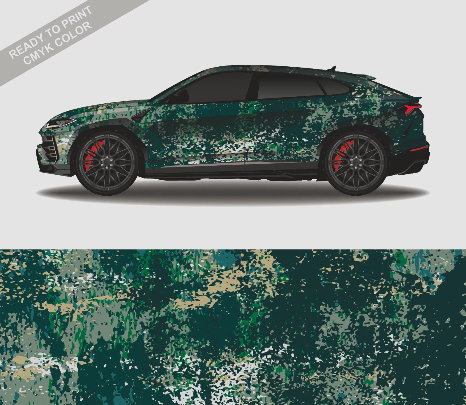 

Camouflage Car Side Decal Racing Sport Door Styling Vinyl Long Stripe Graphics Skirt Stickers for Any Car Car Body Accessories