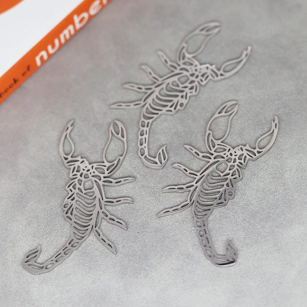 

3pcs/Lot Stainless Steel Dangerous Animal Scorpion Accessories Findings For Fashion Jewelry Making DIY Handmade Craft Gift