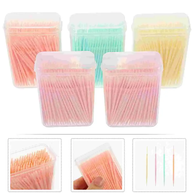 

1000 Pcs Tooth Picks Interspace Brush Gum Cleaner Teeth Stick Toothpicks Brush Cleaner Disposable Floss Picks Cleaning tools