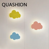 led wall lamps new cloud bedside lamps nordic cartoon colorful wall lights bedroom livingroom indoor lighting home decor sconces
